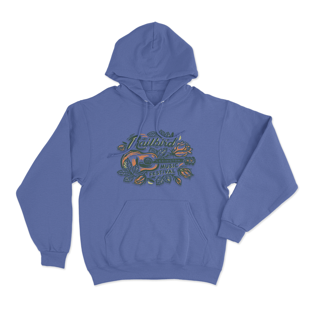 Guitar Lineup Unisex Hoodie Blue Guitar Lineup Unisex Hoodie Blue