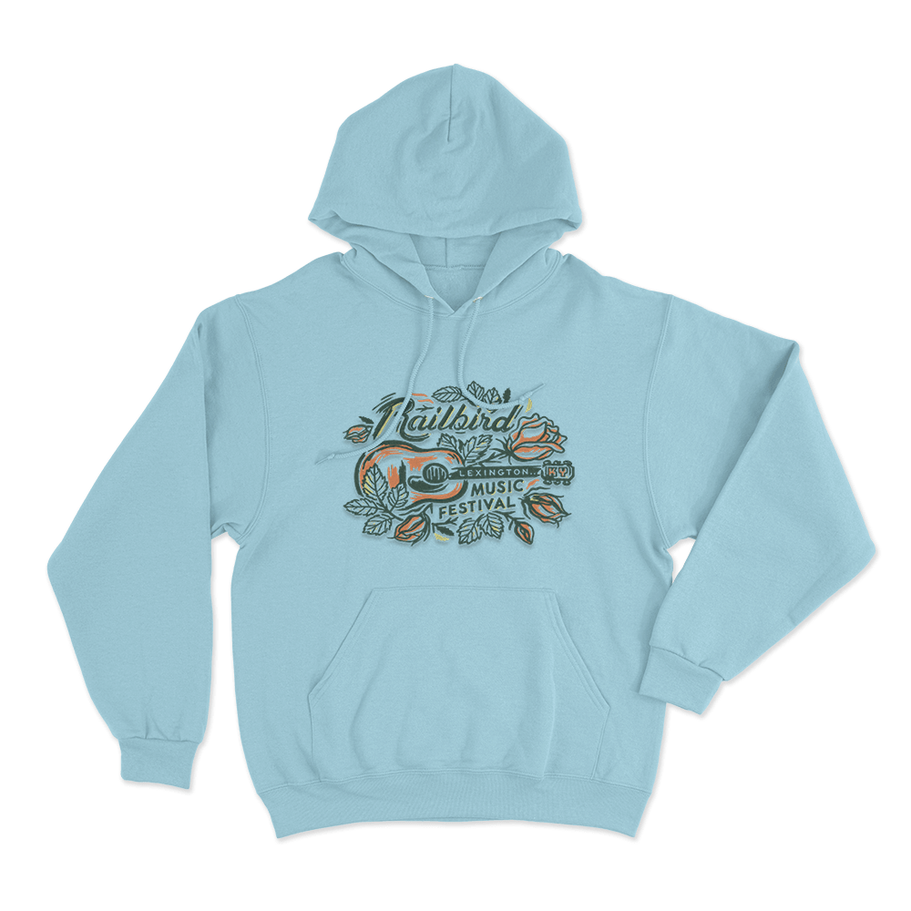 Guitar Lineup Unisex Hoodie Sky Blue Guitar Lineup Unisex Hoodie Sky Blue