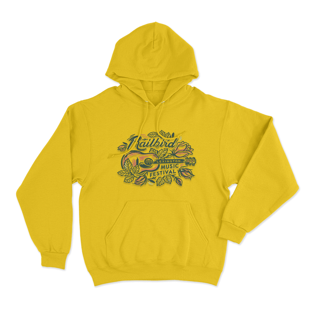 Guitar Lineup Unisex Hoodie Yellow Guitar Lineup Unisex Hoodie Yellow