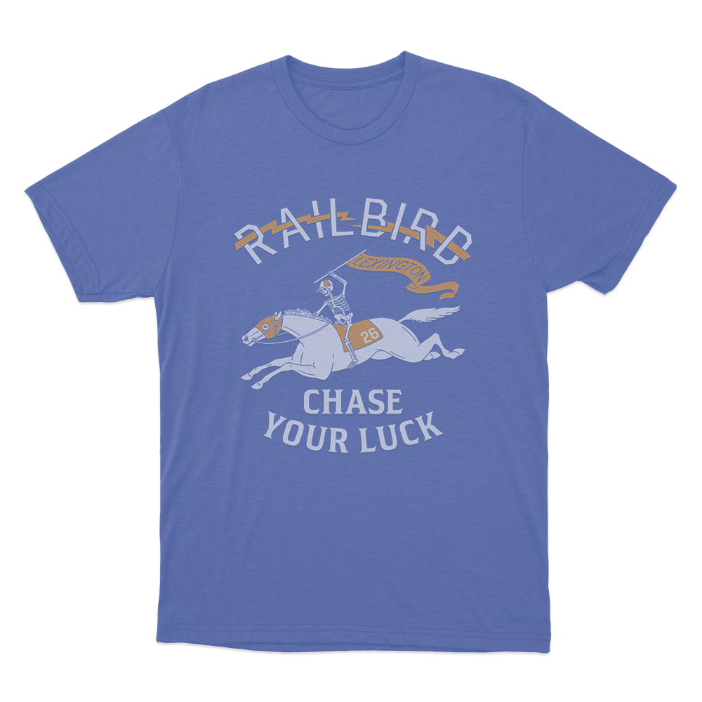 Racehorse Lineup Unisex T Shirt Blue Racehorse Lineup Unisex T Shirt Blue