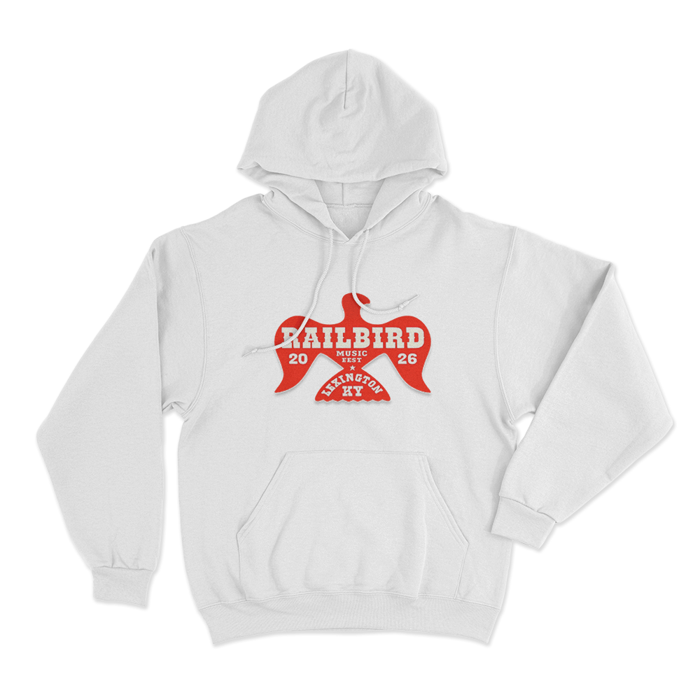 Railbird Unisex Hoodie White Railbird Unisex Hoodie White