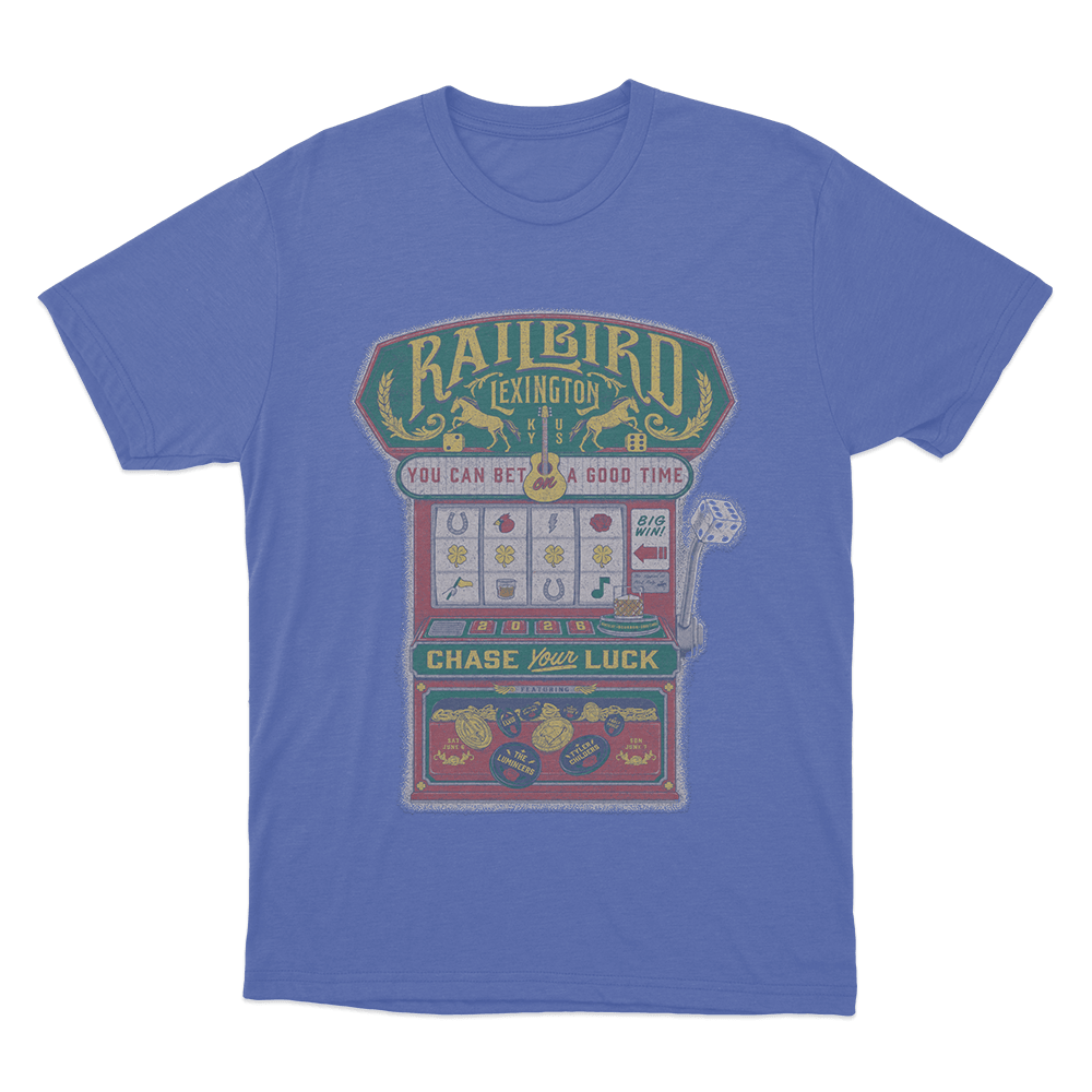 Slot Machine Lineup Unisex T Shirt Blue Slot Machine Lineup Unisex T Shirt Blue