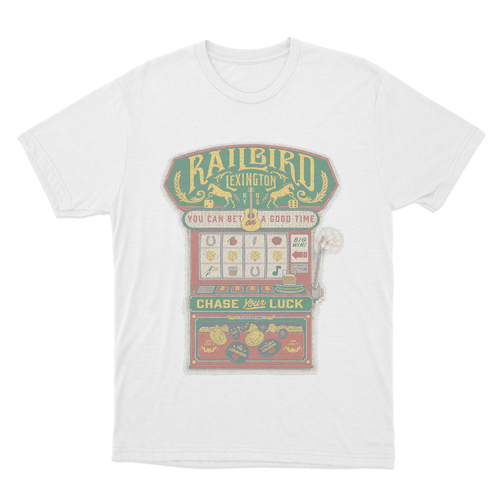 Slot Machine Lineup Unisex T Shirt White Slot Machine Lineup Unisex T Shirt White