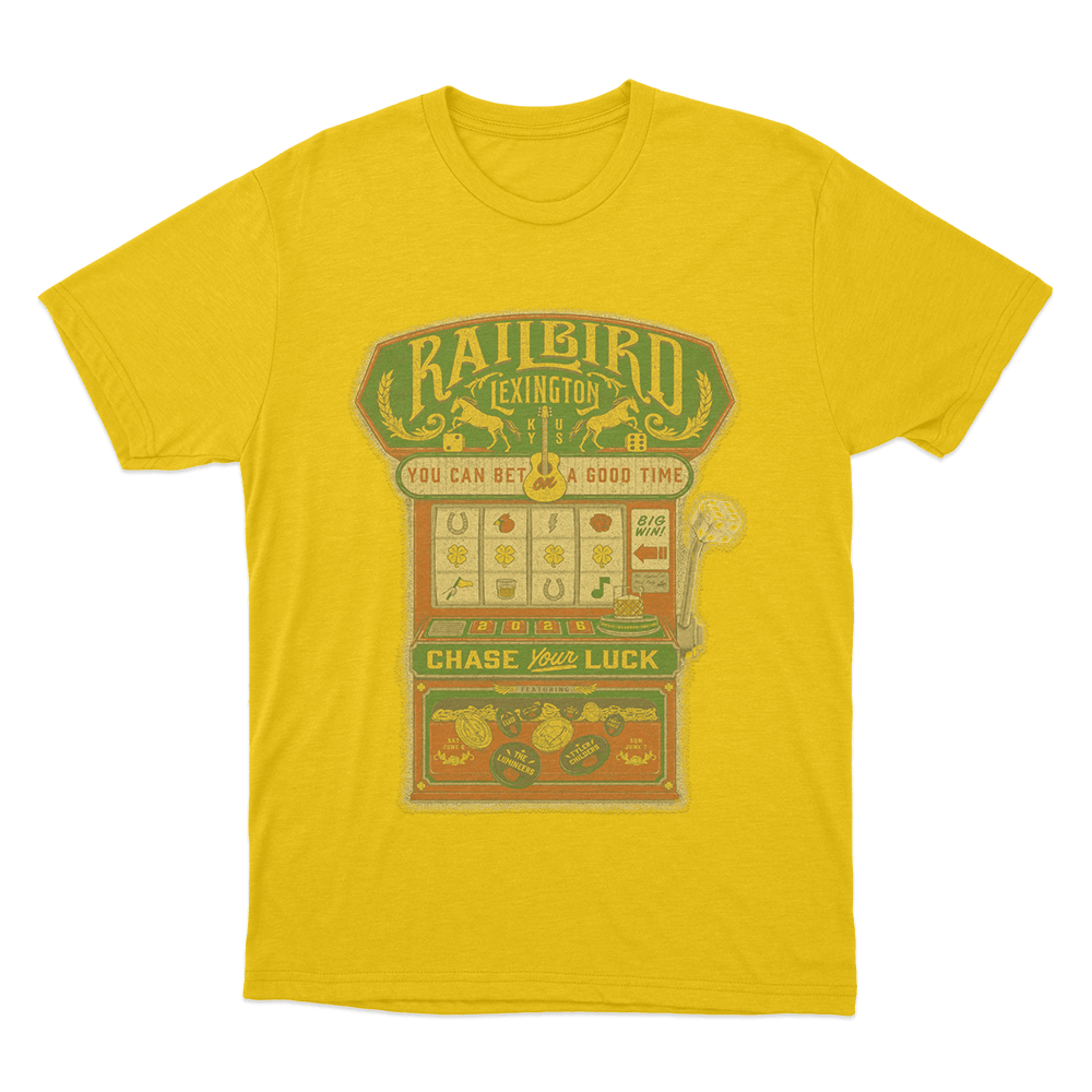 Slot Machine Lineup Unisex T Shirt Yellow Slot Machine Lineup Unisex T Shirt Yellow